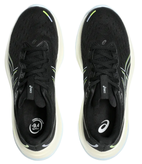 Кроссовки женские ASICS Gel-Cumulus 26 Black/Safety Yellow - Фото 3 большая