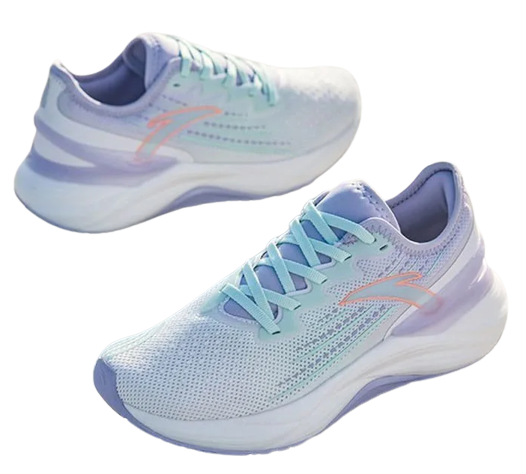 Кроссовки женские Anta A-Troon Ivory White/Ice Pink Blue/Lilac Grey - Фото 3 большая