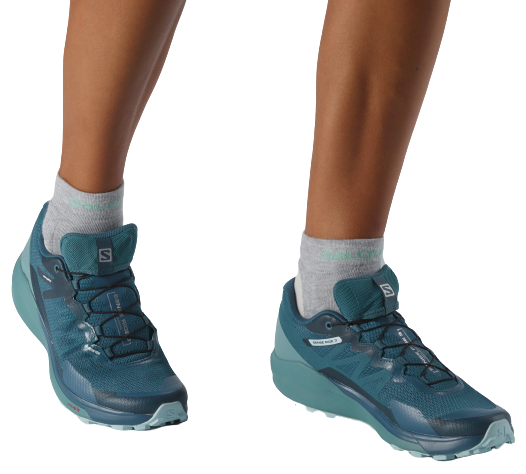 Кроссовки женские Salomon Sense Ride 3 GTX Invis. Fit Indian Teal/Smoke Blue/Angel Falls - Фото 2 большая