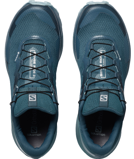 Кроссовки женские Salomon Sense Ride 3 GTX Invis. Fit Indian Teal/Smoke Blue/Angel Falls - Фото 7 большая