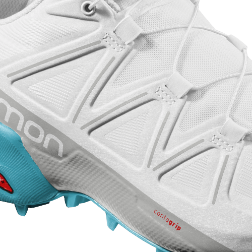 Кроссовки женские Salomon Speedcross 5 White/Bluebrd - Фото 4 большая