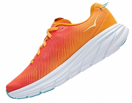 Кроссовки женские Hoka Rincon 3 Camellia/Radiant Yellow - Фото 4 большая