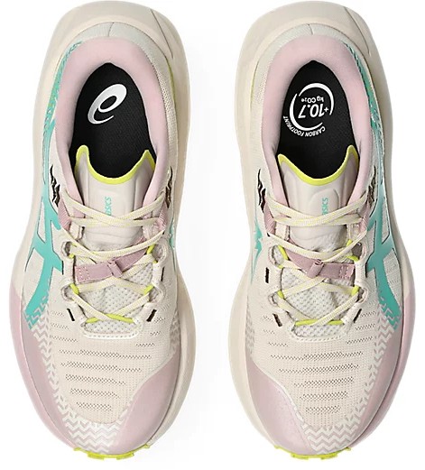 Кроссовки женские ASICS Trabuco Max 5 Mineral Beige/Aurora Green - Фото 4 большая