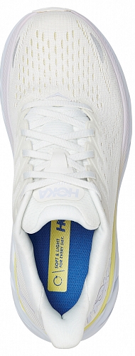 Кроссовки женские Hoka Clifton 8 Blanc De Blanc/Bright White - Фото 5 большая