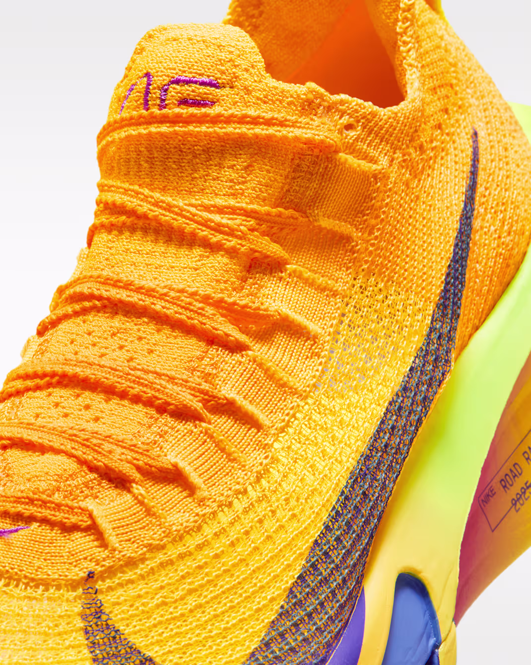 Кроссовки женские Nike Air Zoom Alphafly Next% 3 Laser Orange/Indigo Burst-Citron Pulse - Фото 8 малая