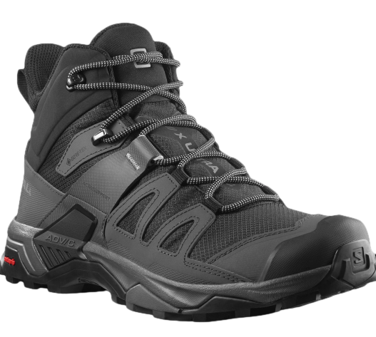 Кроссовки мужские Salomon X Ultra 4 Mid Gtx Black/Magnet/Pearl Blue - Фото 2 большая