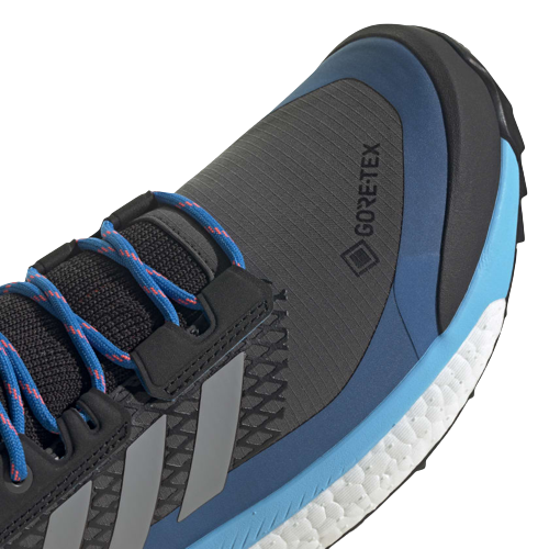 Кроссовки мужские Adidas Terrex Free Hiker Gtx Grey Six/Grey Three/Blue Rush - Фото 9 большая