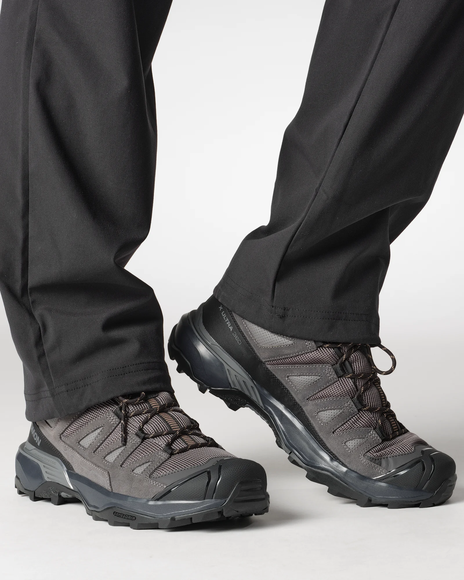 Кроссовки мужские Salomon X Ultra 360 Ltr Mid Gtx Castlerock/Asphalt/Kelp - Фото 4 большая