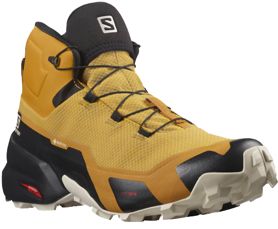 Кроссовки мужские Salomon Cross Hike Mid GTX Autumn Blaze/Black/Rainy Day - Фото 2 большая