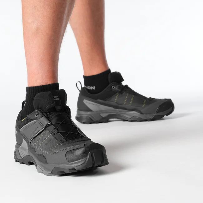 Кроссовки мужские Salomon X Ultra 5 Gtx Black/Asphalt/Castlerock - Фото 4 малая