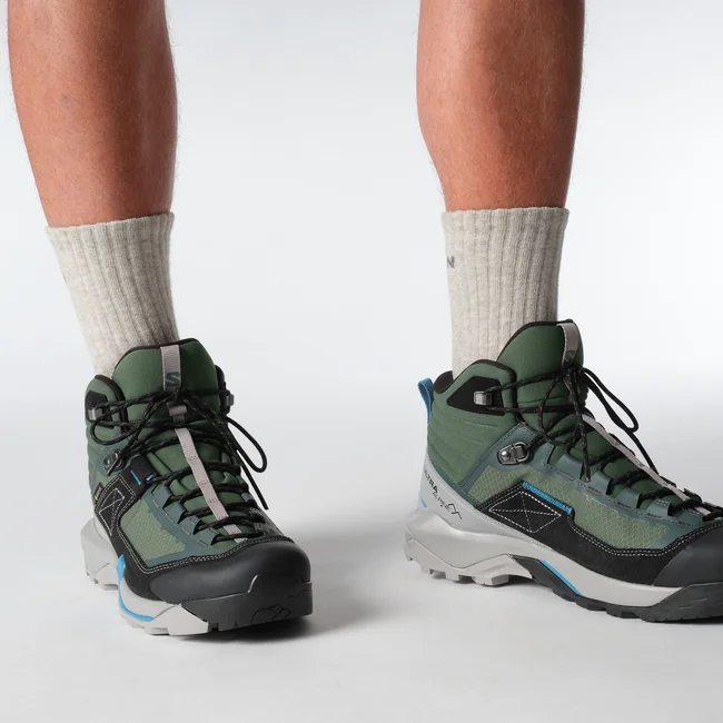 Кроссовки мужские Salomon X Ultra Alpine Mid Gtx Urban Chic/Black/Transcend Blue - Фото 8 малая