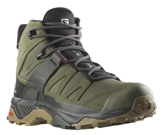 Кроссовки мужские Salomon X Ultra 4 Mid Gtx Deep Lichen Green/Peat/Kelp - Фото 4 большая