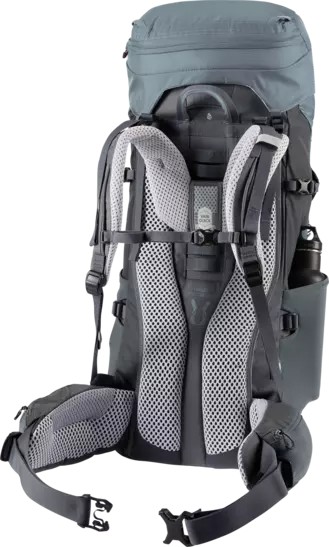 Рюкзак женский Deuter Aircontact Lite 45 + 10 SL Shale-Graphite - Фото 4 большая