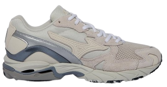 Кроссовки мужские Mizuno Wave Rider 10 Premium бел/св.сер/сер - Фото 4 большая