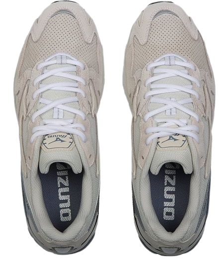 Кроссовки мужские Mizuno Wave Rider 10 Premium бел/св.сер/сер - Фото 5 большая