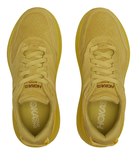 Кроссовки Hoka Bondi L Suede Celery/Lima Bean - Фото 2 большая