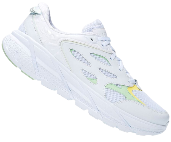 Кроссовки Hoka Clifton L White/Green Ash - Фото 1 большая
