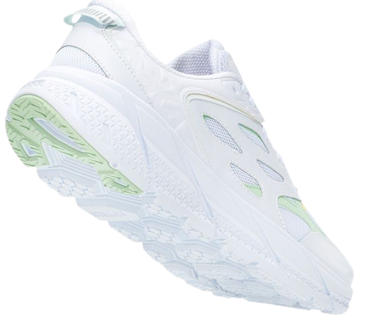 Кроссовки Hoka Clifton L White/Green Ash - Фото 3 большая
