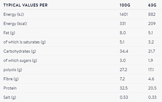Протеиновый батончик OTE Молочный шоколад Cookies and Cream 63 гр - Фото 2 большая