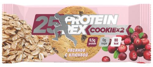 Печенье Protein Rex протеиновое Овсяное С Клюквой 50г - Фото 1 большая