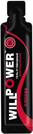 Гель углеводный Will Power энергетический Клюква - Фото 1 большая