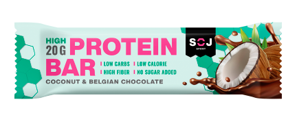 Протеиновый батончик Soj Protein Bar Кокос 50г - Фото 1 большая