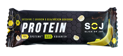 Протеиновый батончик Soj Protein Банан 50г - Фото 1 большая