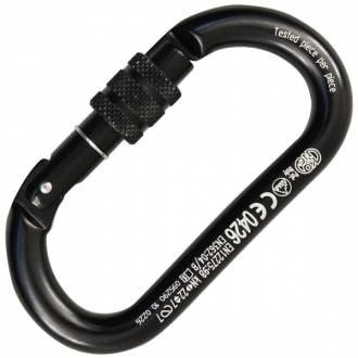 Карабин Kong Oval Alu Screw Black - Фото 1 большая