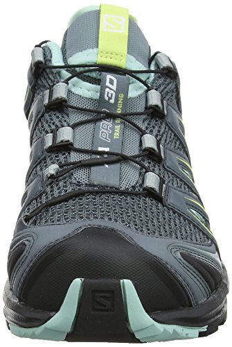 Кроссовки женские Salomon XA PRO 3D Stormy Weather/Lead/Eggshell Blue - Фото 3 большая