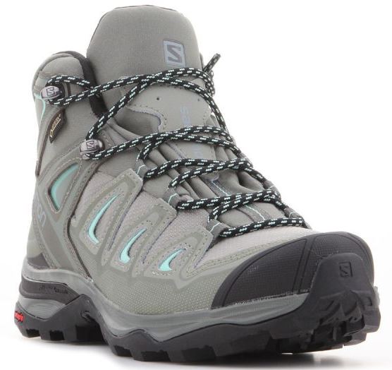 Кроссовки женские Salomon X Ultra 3 Mid GTX Shadow/Castor Gray/Beach Glass - Фото 3 большая