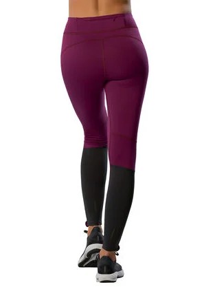 Тайтсы женские Mizuno Active Warmalite Dark purple - Фото 4 большая