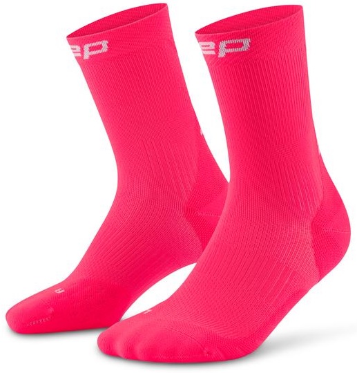 Носки женские CEP C105W Run Mid Cut Pink - Фото 2 большая