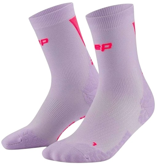 Носки женские CEP C2UUW Run Ultralight Mid Cut 4.0 Lilac/Pink - Фото 3 большая