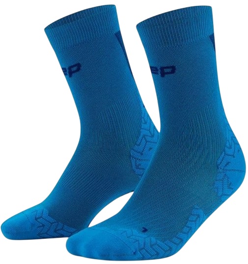 Носки мужские CEP C2UUM Run Ultralight Mid Cut 4.0 Blue/Dark Blue - Фото 3 большая