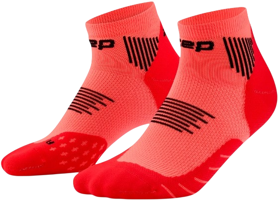 Носки мужские CEP C095M Core Run Low Cut 5.0 Neon Coral - Фото 3 большая