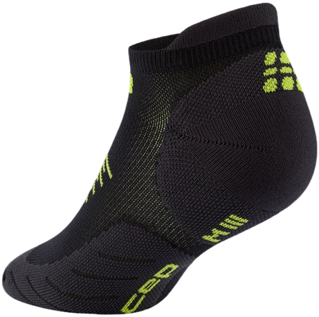Носки женские CEP C005W Core Run No Show 5.0 Black/Lime - Фото 2 большая