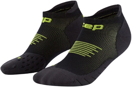 Носки женские CEP C005W Core Run No Show 5.0 Black/Lime - Фото 3 большая