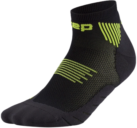 Носки женские CEP C095W Core Run Low Cut 5.0 Black/Lime - Фото 1 большая