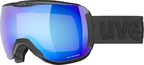 Горнолыжная маска Uvex Downhill 2100 CV Black mat/ Blue-green - Фото 1 большая