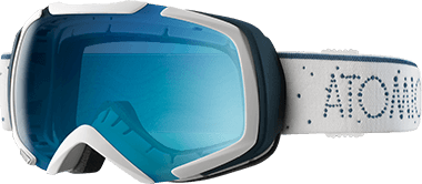 Горнолыжная маска Atomic Revel S Ml White / Light Blue - Фото 1 большая