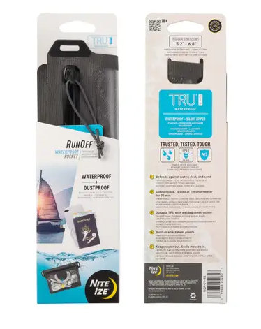 Водонепроницаемый чехол Nite Ize RunOff Waterproof Charcoal - Фото 9 большая