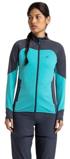 Куртка женская Montura Rise Maglia Turquoise/Graphite Blue - Фото 3 большая