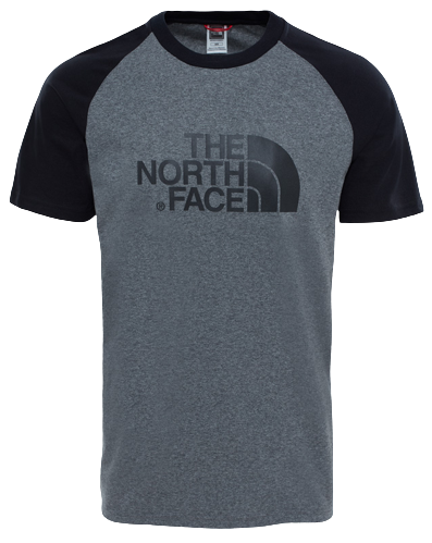 Футболка мужская The North Face Raglan Easy SS TNF Medium Grey Heather (STD) - Фото 1 большая