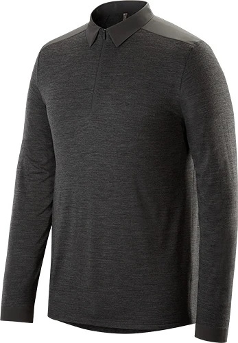Поло мужское Arcteryx Veilance Frame LS Soot Heath - Фото 1 большая