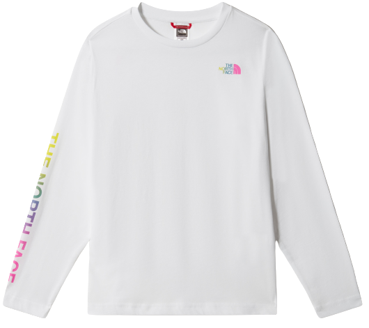 Футболка детская The North Face Graphic LS TNF White/Multi Color - Фото 1 большая