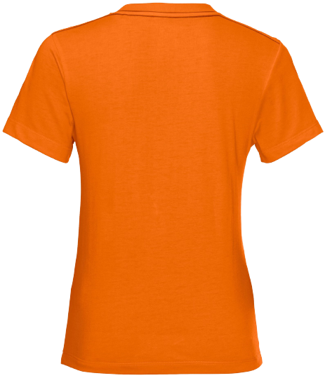 Футболка детская Jack Wolfskin Brand T Glowing Orange - Фото 2 большая