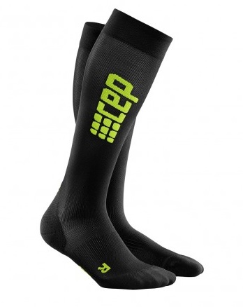 Компрессионные гольфы женские CEP C1UW черно-зеленый - Фото 1 большая