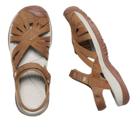 Сандалии женские Keen Rose Sandal Leather Tan - Фото 6 большая