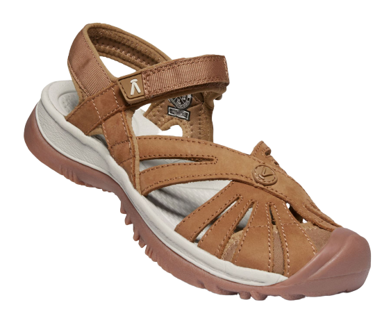 Сандалии женские Keen Rose Sandal Leather Tan - Фото 7 большая
