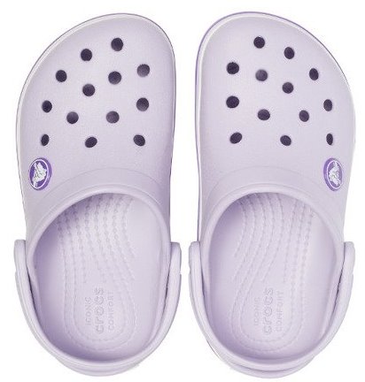Сандалии детские Crocs Crocband Clog Lavender/Neon Purple - Фото 4 большая